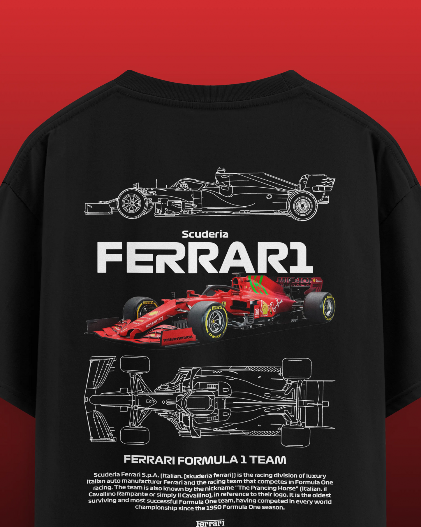 F1 FERRARI OVERSIZED T-SHIRT