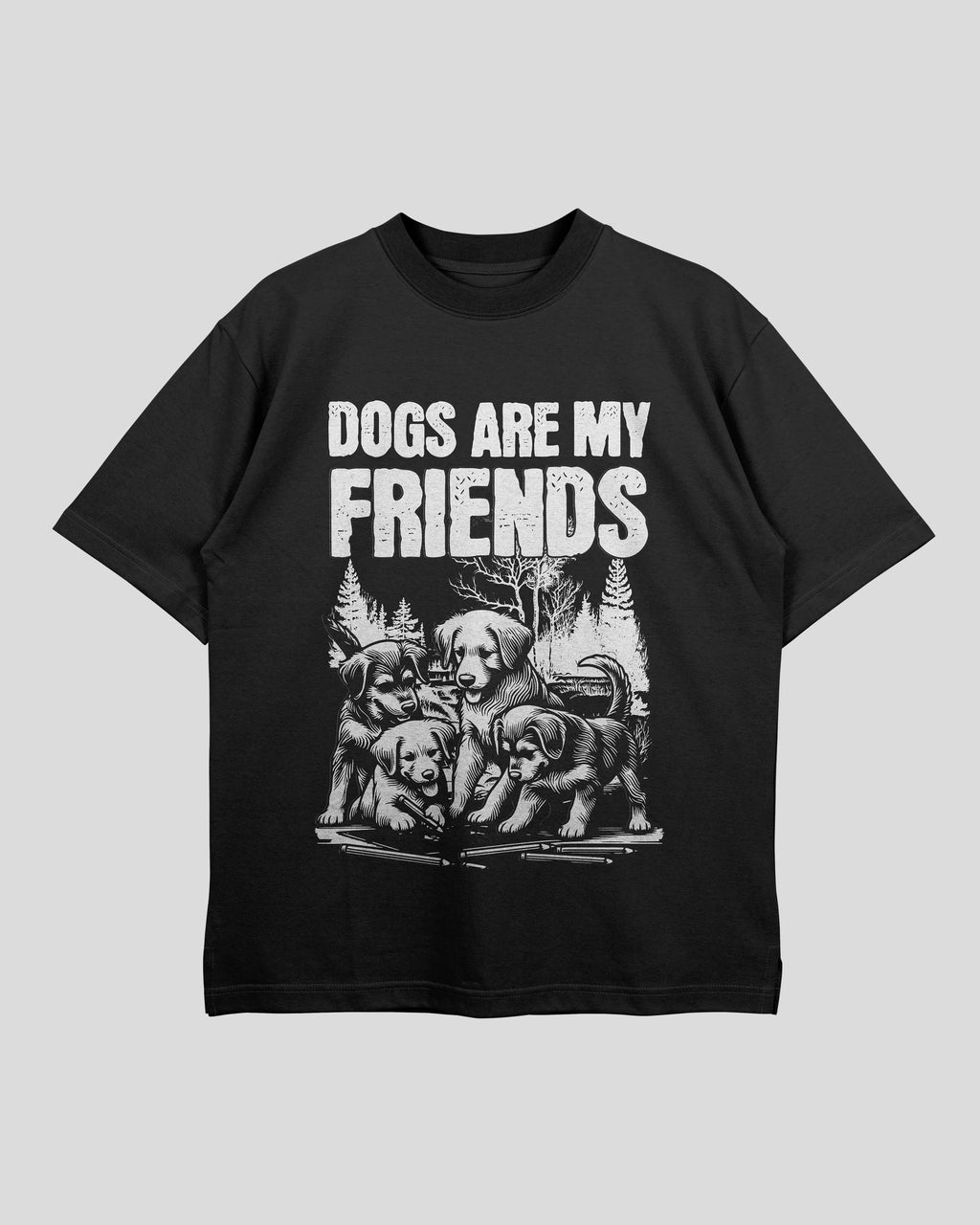 Dog Friends Oversized T-shirt