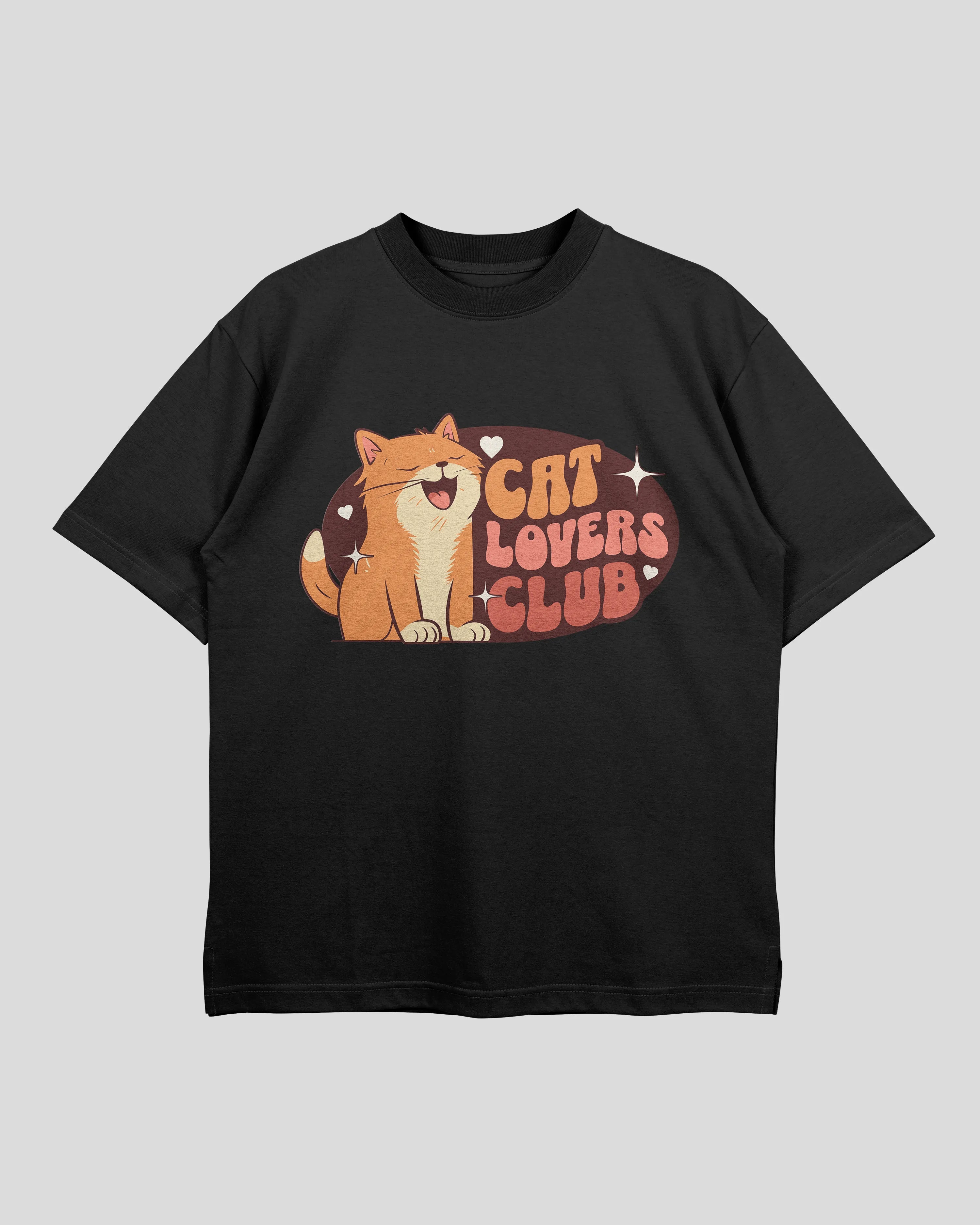 Cat Lovers Club Oversized T-shirt