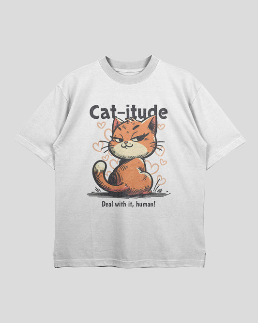 Cat-itude Oversized T-shirt