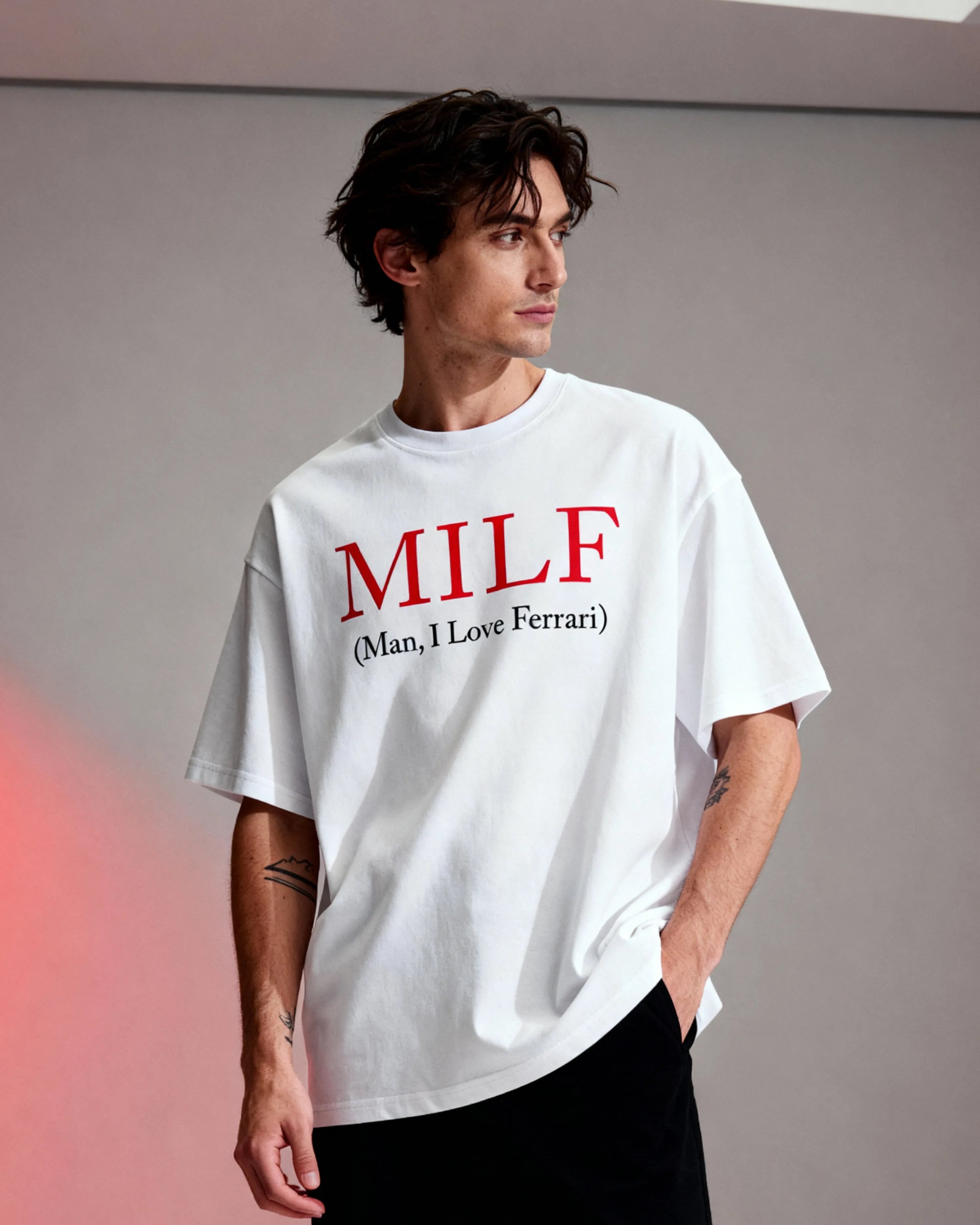 MILF - Man I Love Ferrari Oversized T-shirt