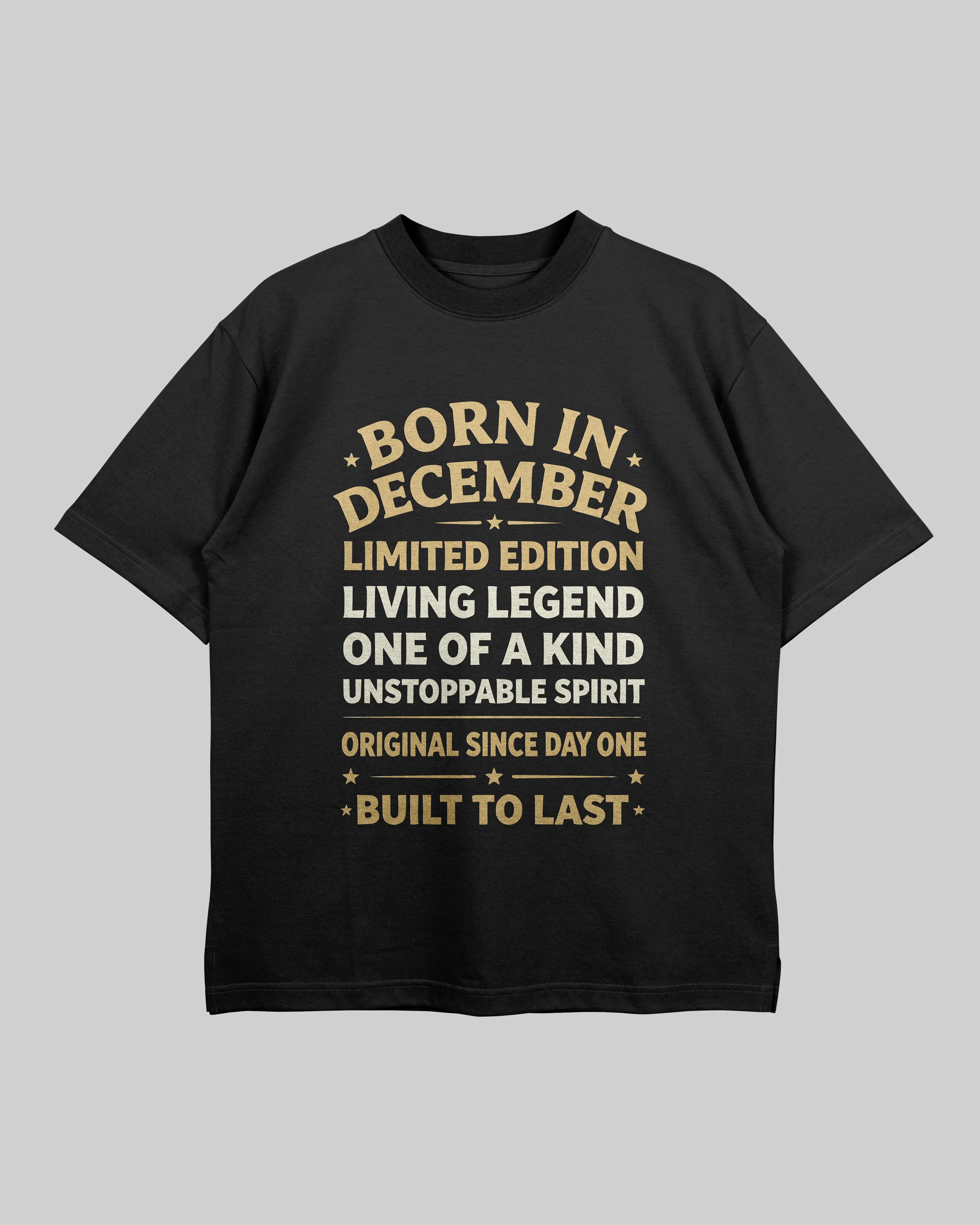 Born in December - Oversized T-Shirt