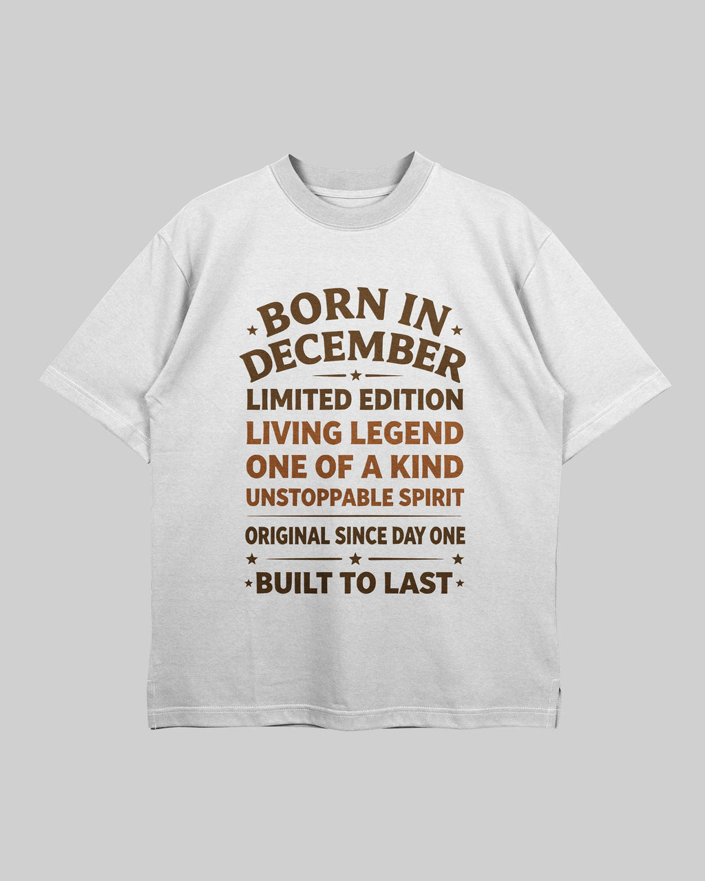 Born in December - Oversized T-Shirt