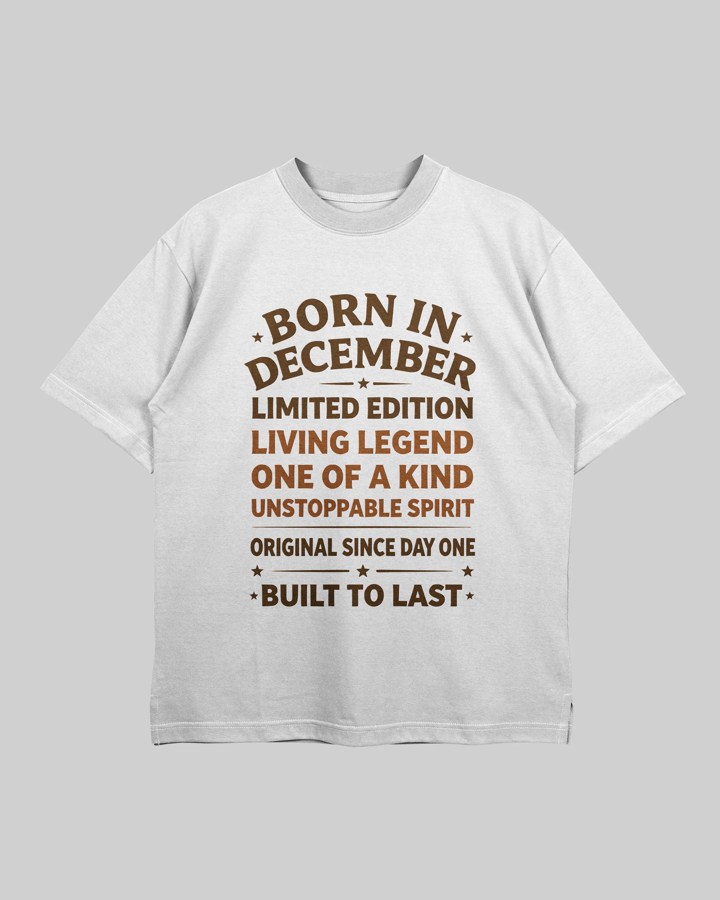 Born in December - Oversized T-Shirt