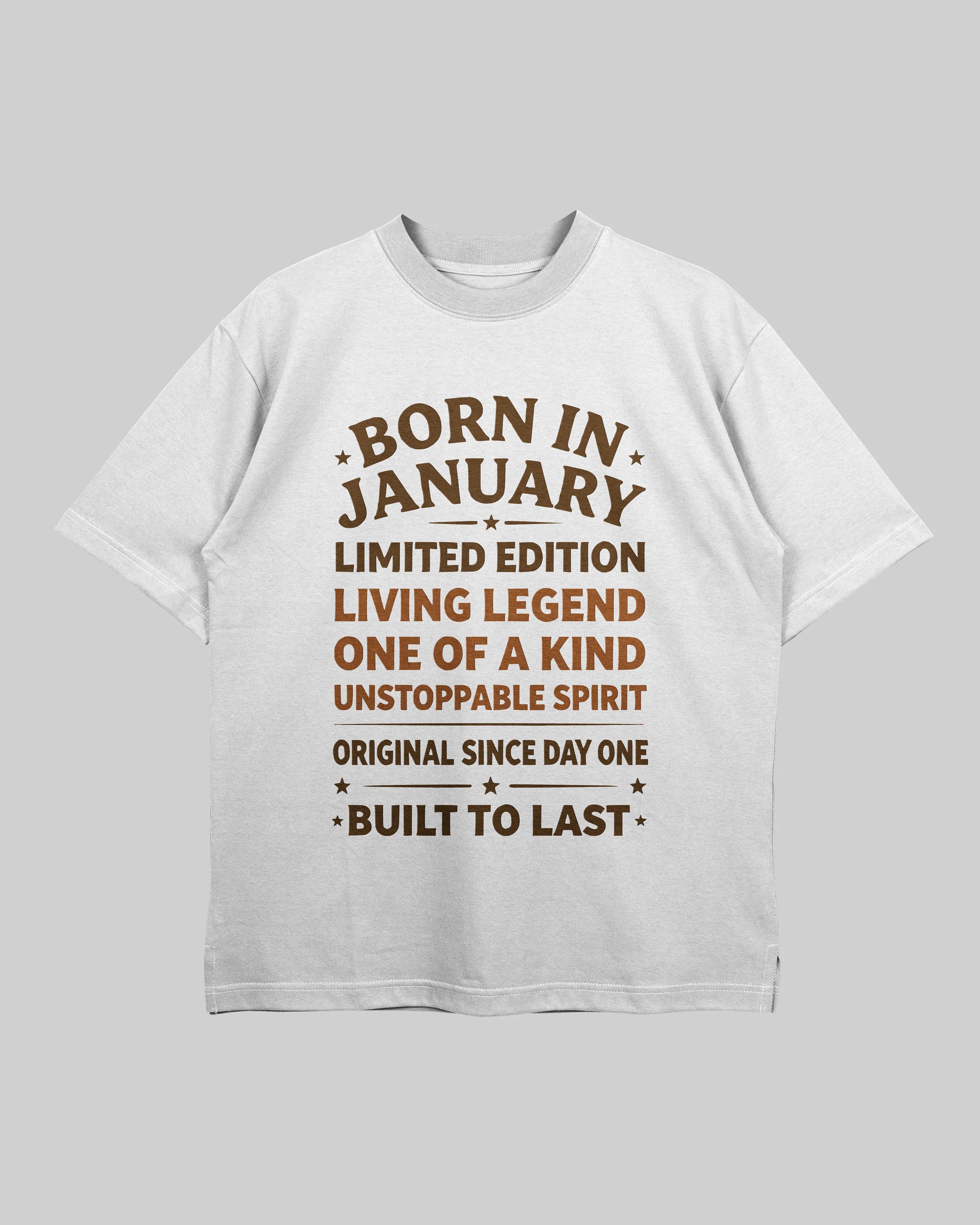 Born in January - Oversized T-Shirt