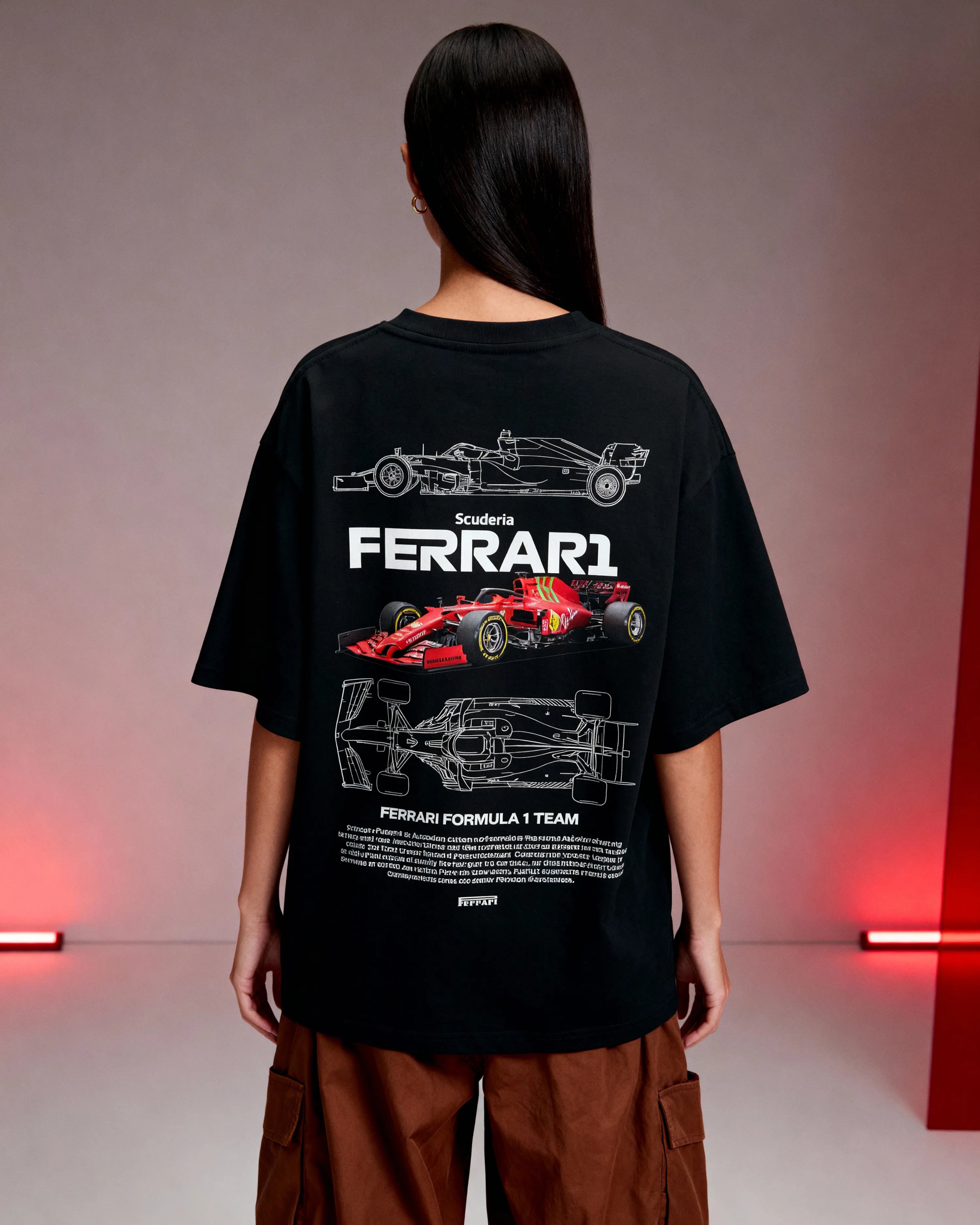 F1 FERRARI OVERSIZED T-SHIRT