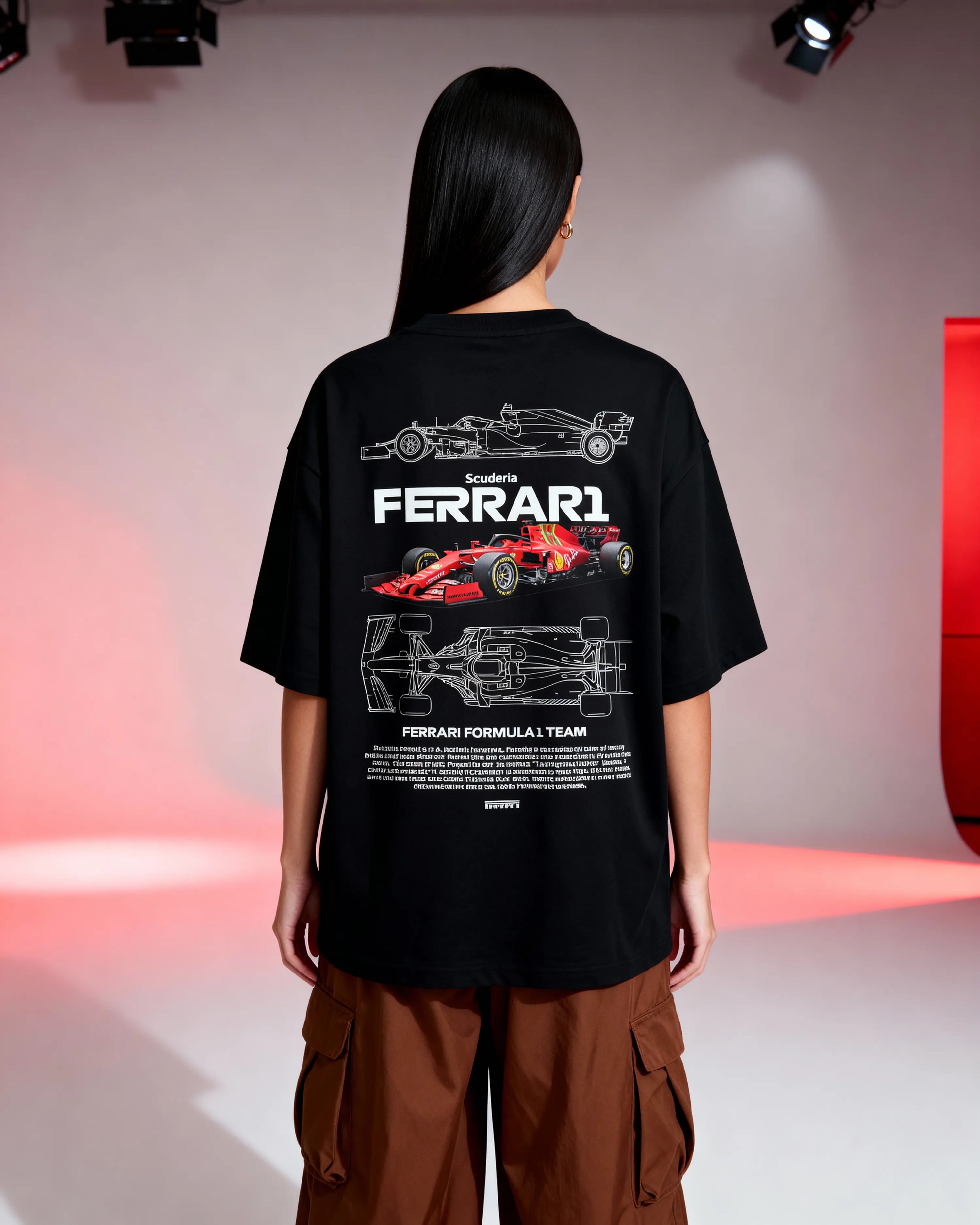 F1 FERRARI OVERSIZED T-SHIRT