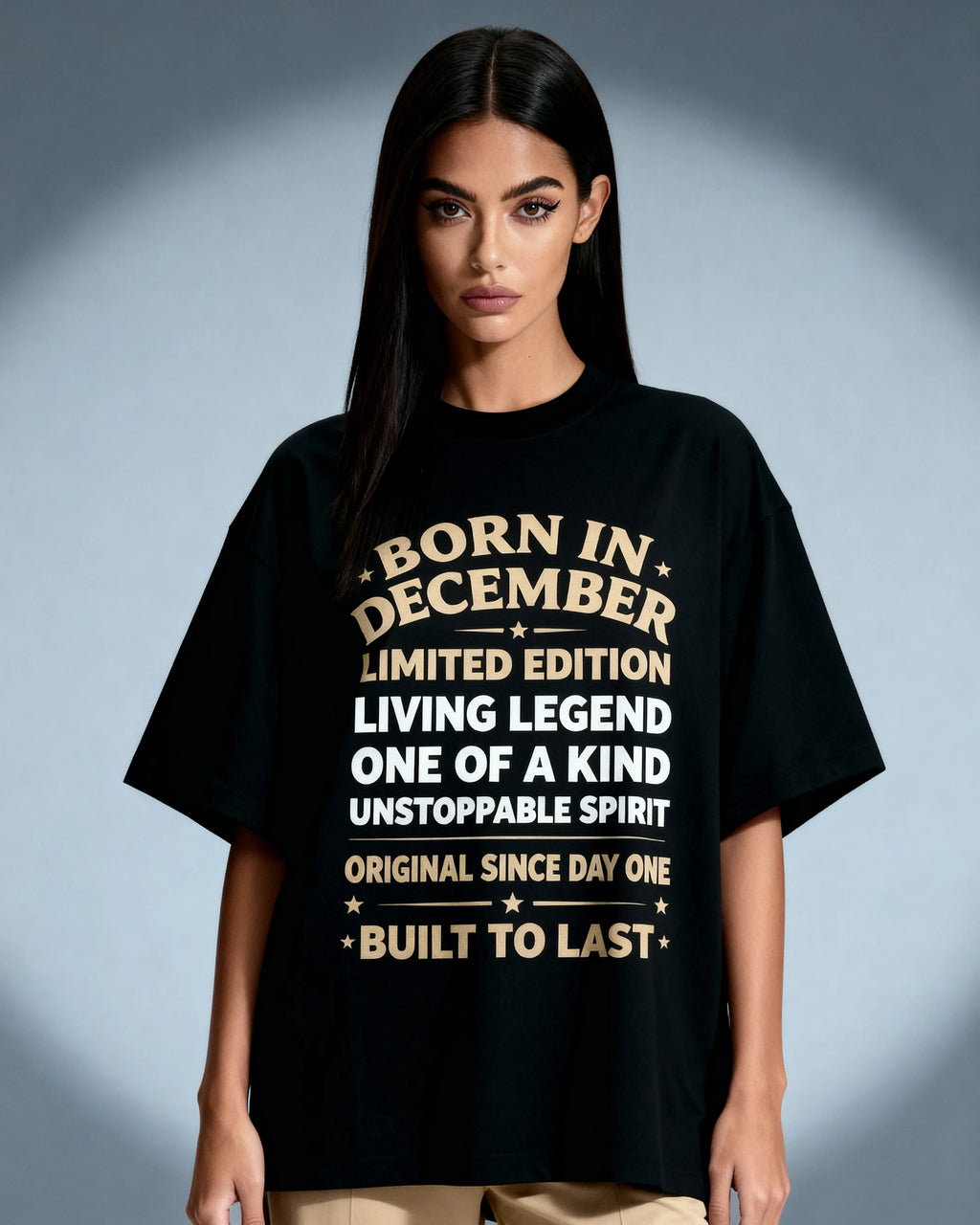 Born in December - Oversized T-Shirt
