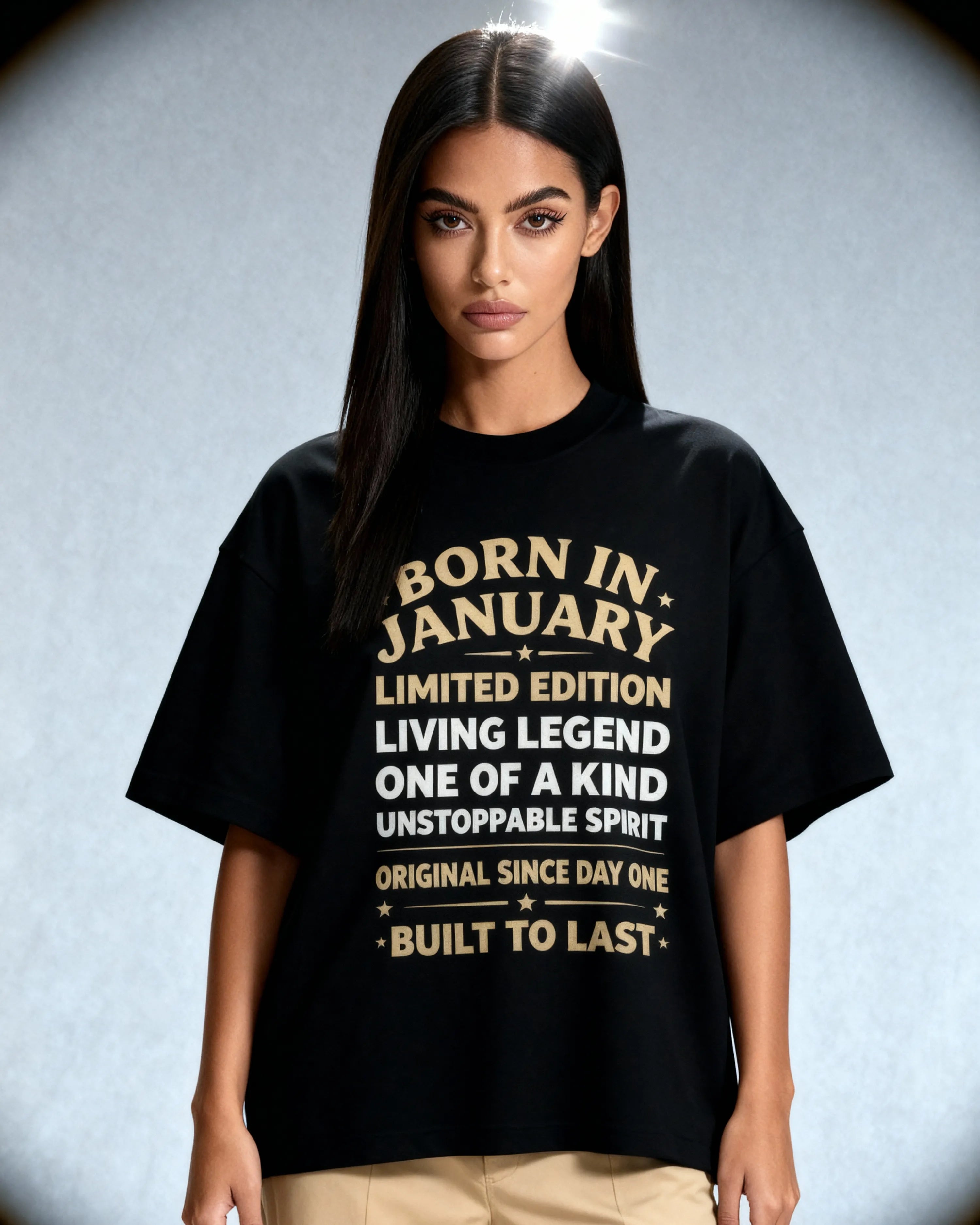 Born in January - Oversized T-Shirt