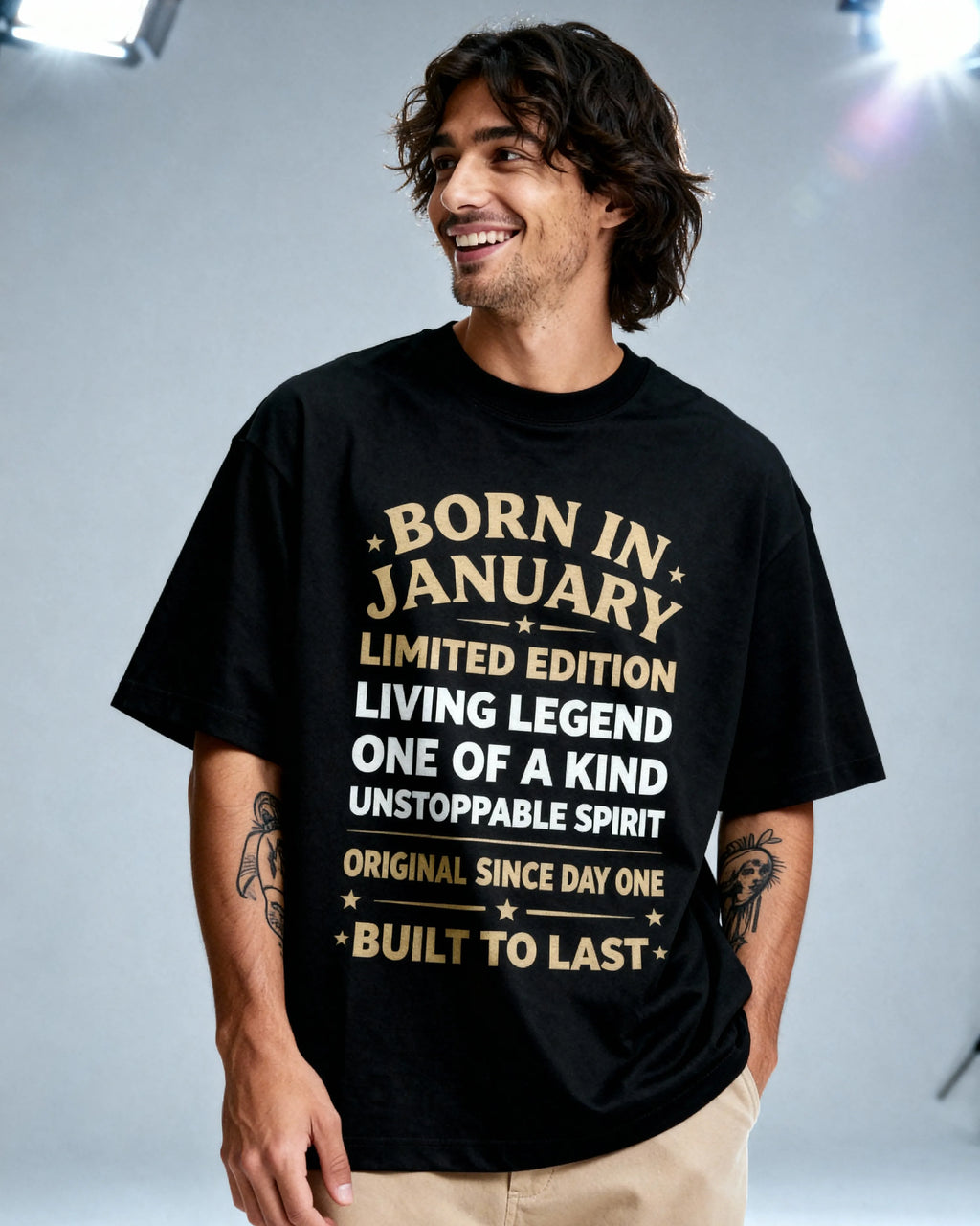 Born in January - Oversized T-Shirt