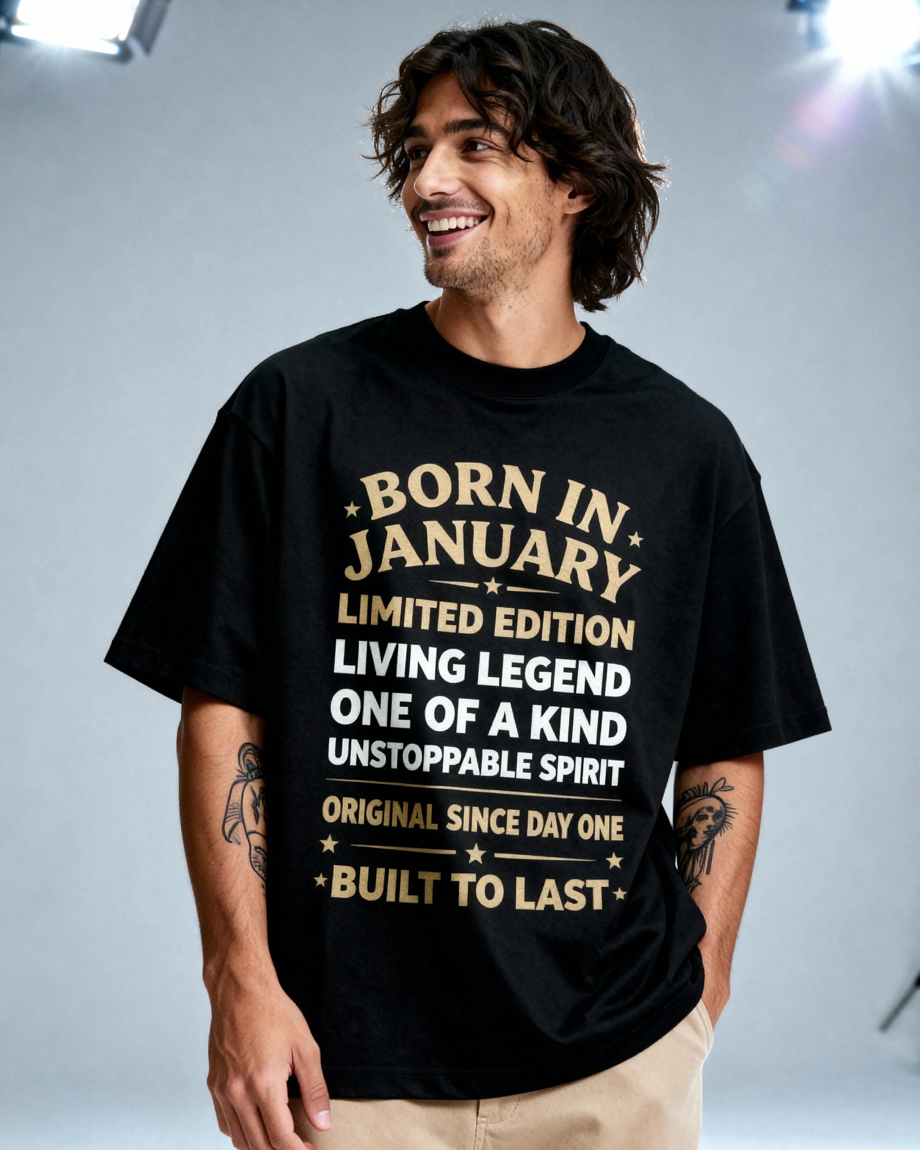 Born in January - Oversized T-Shirt