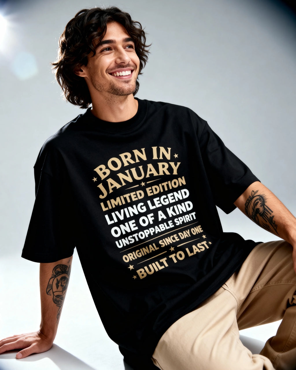 Born in January - Oversized T-Shirt
