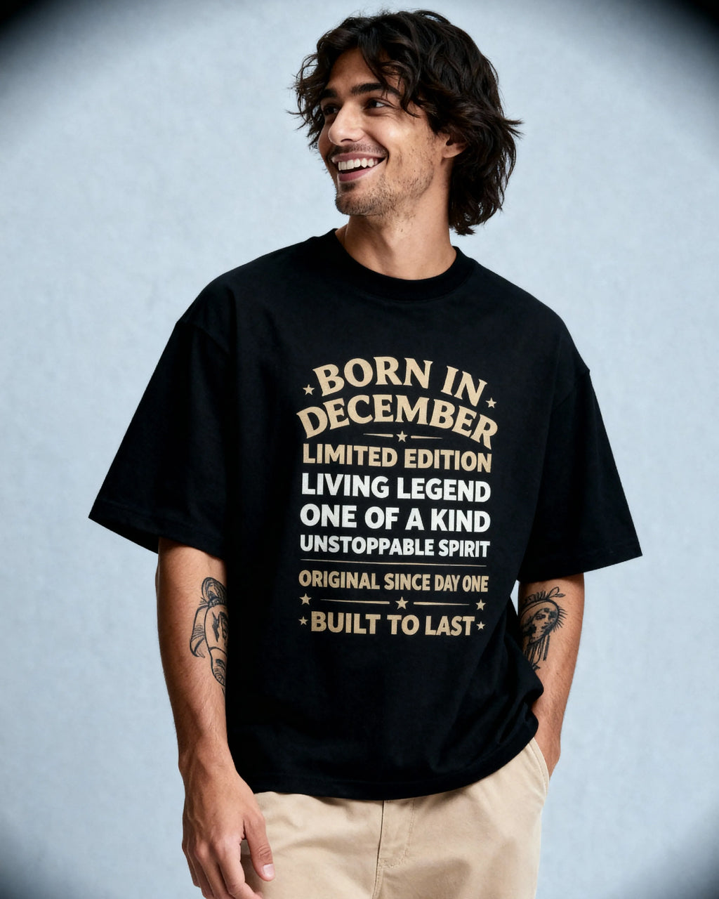 Born in December - Oversized T-Shirt