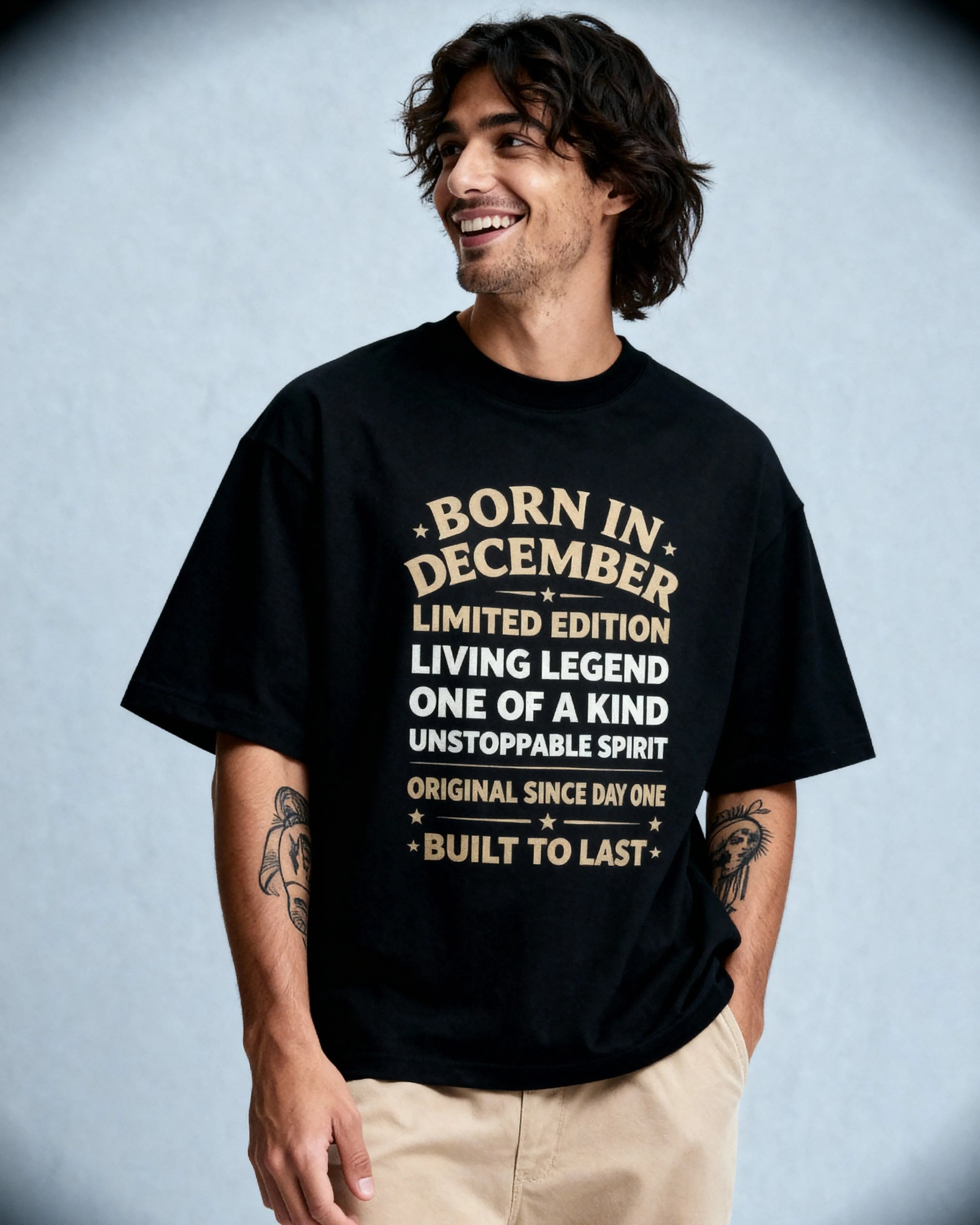 Born in December - Oversized T-Shirt