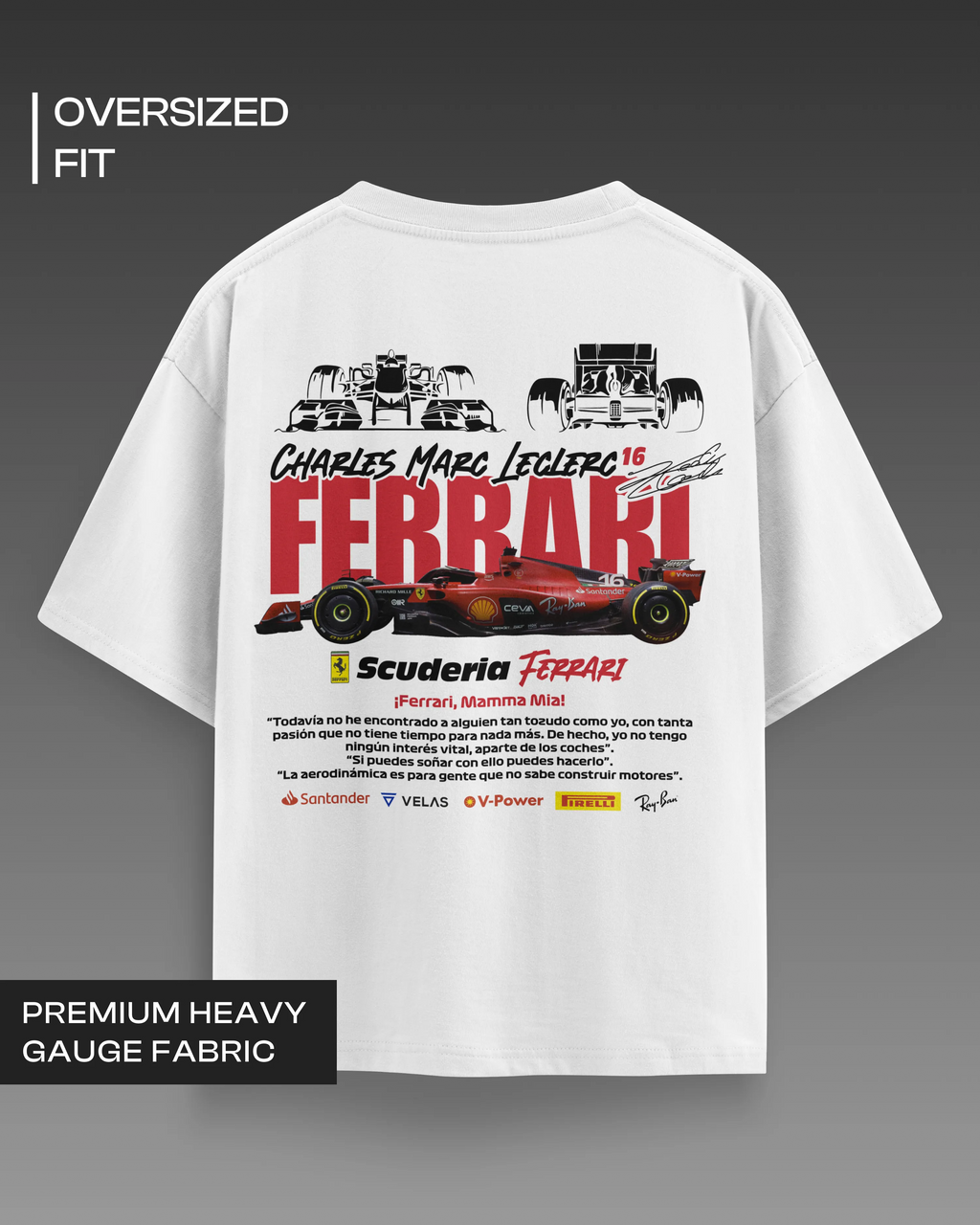 F1 Charles Leclerc Oversized T-shirt