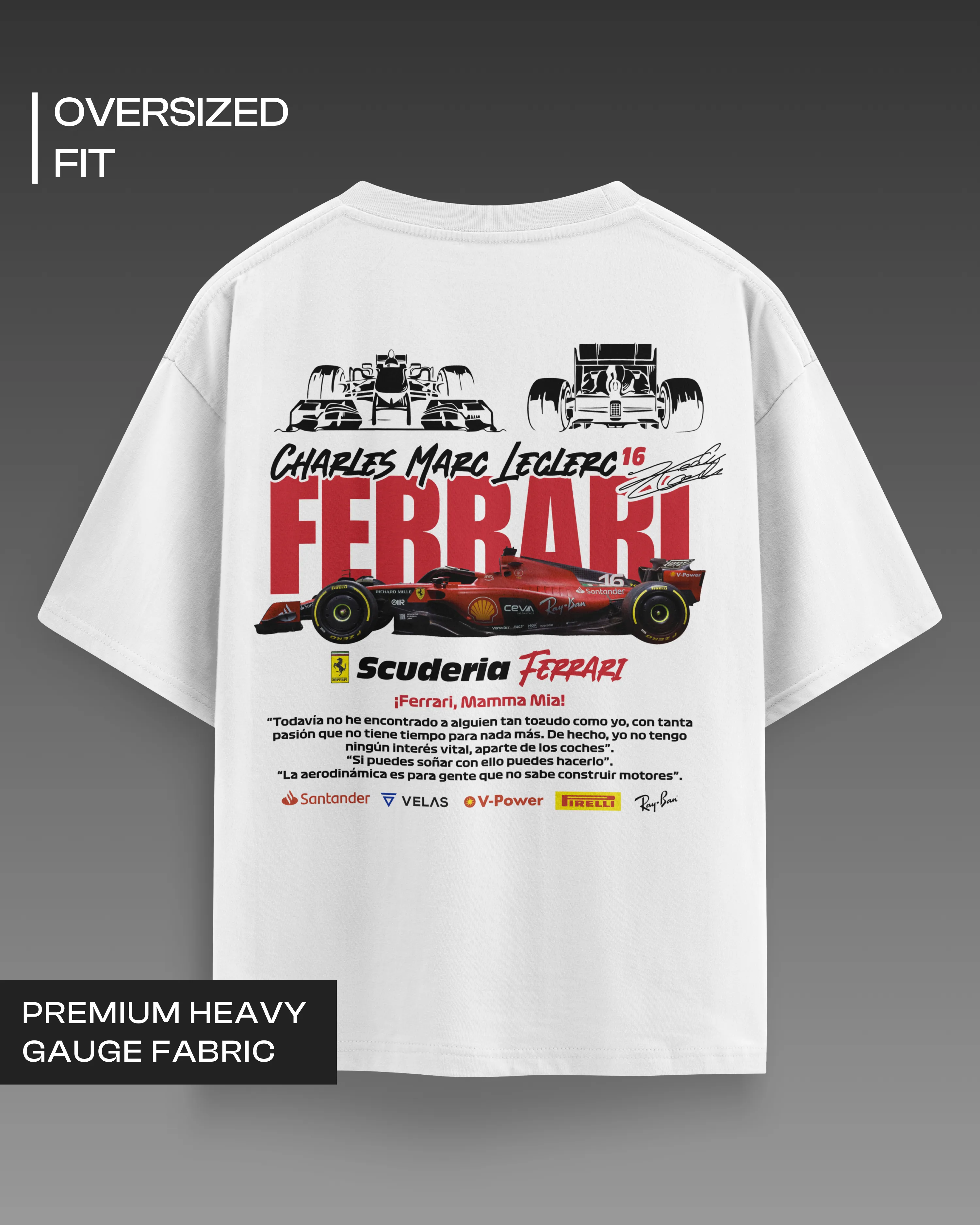 F1 Charles Leclerc Oversized T-shirt