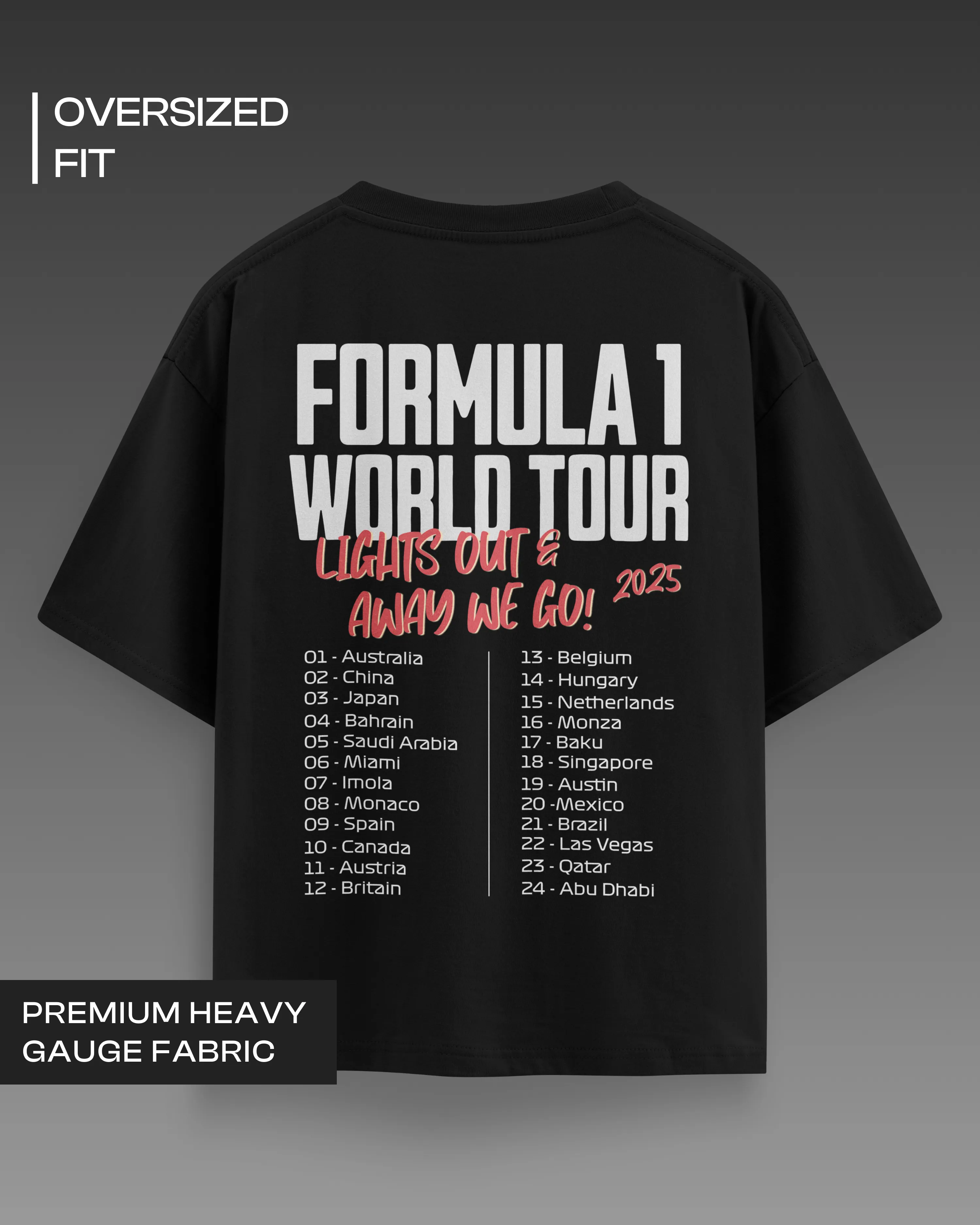 F1 World Tour Oversized T-shirt