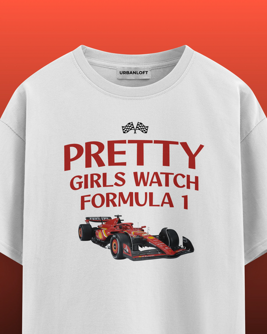 Pretty Girls Watch F1 Oversized T-shirt
