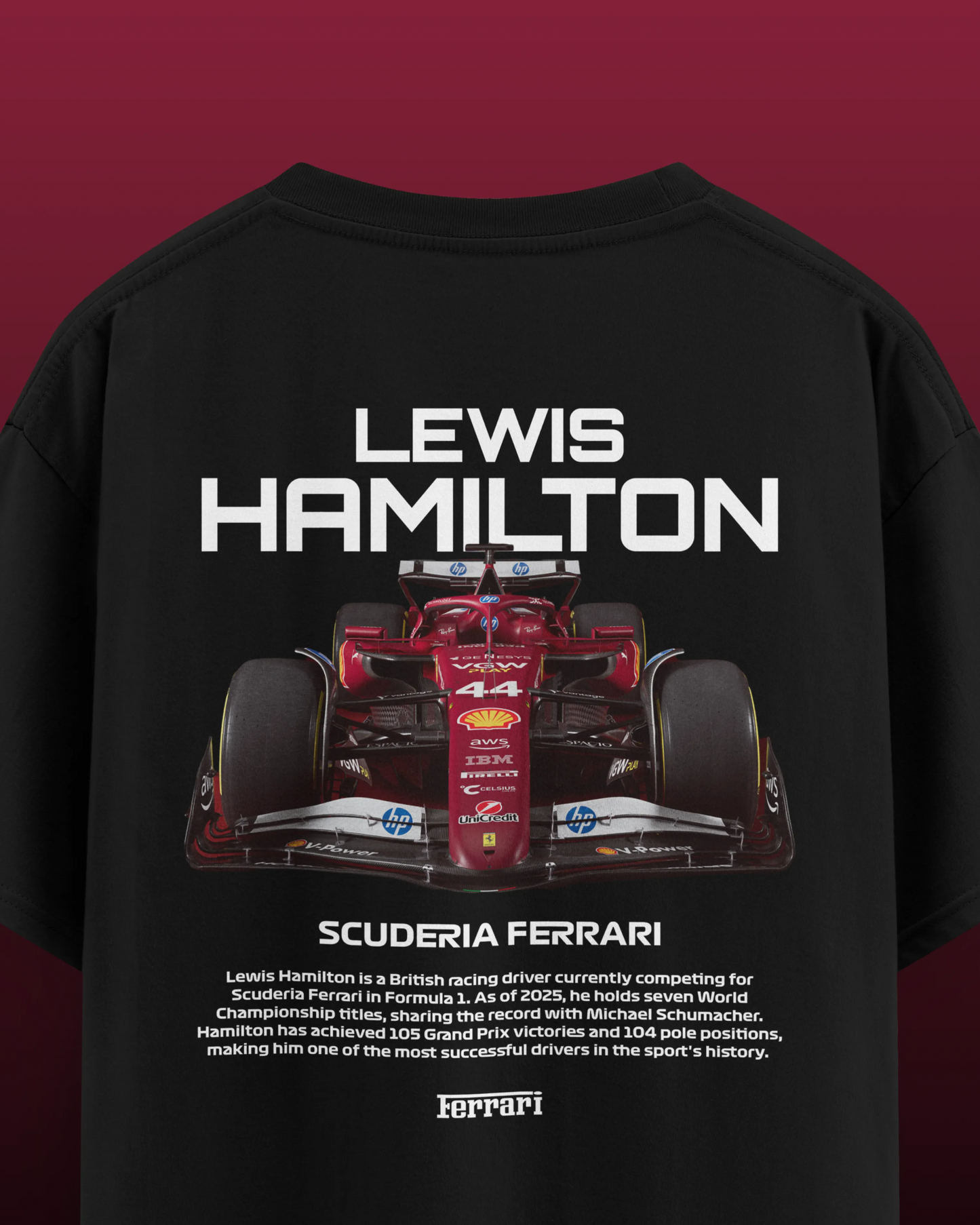 F1 Lewis Hamiton Oversized T-shirt