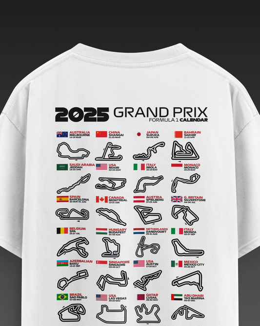 F1 2025 Tracks Oversized T-shirt