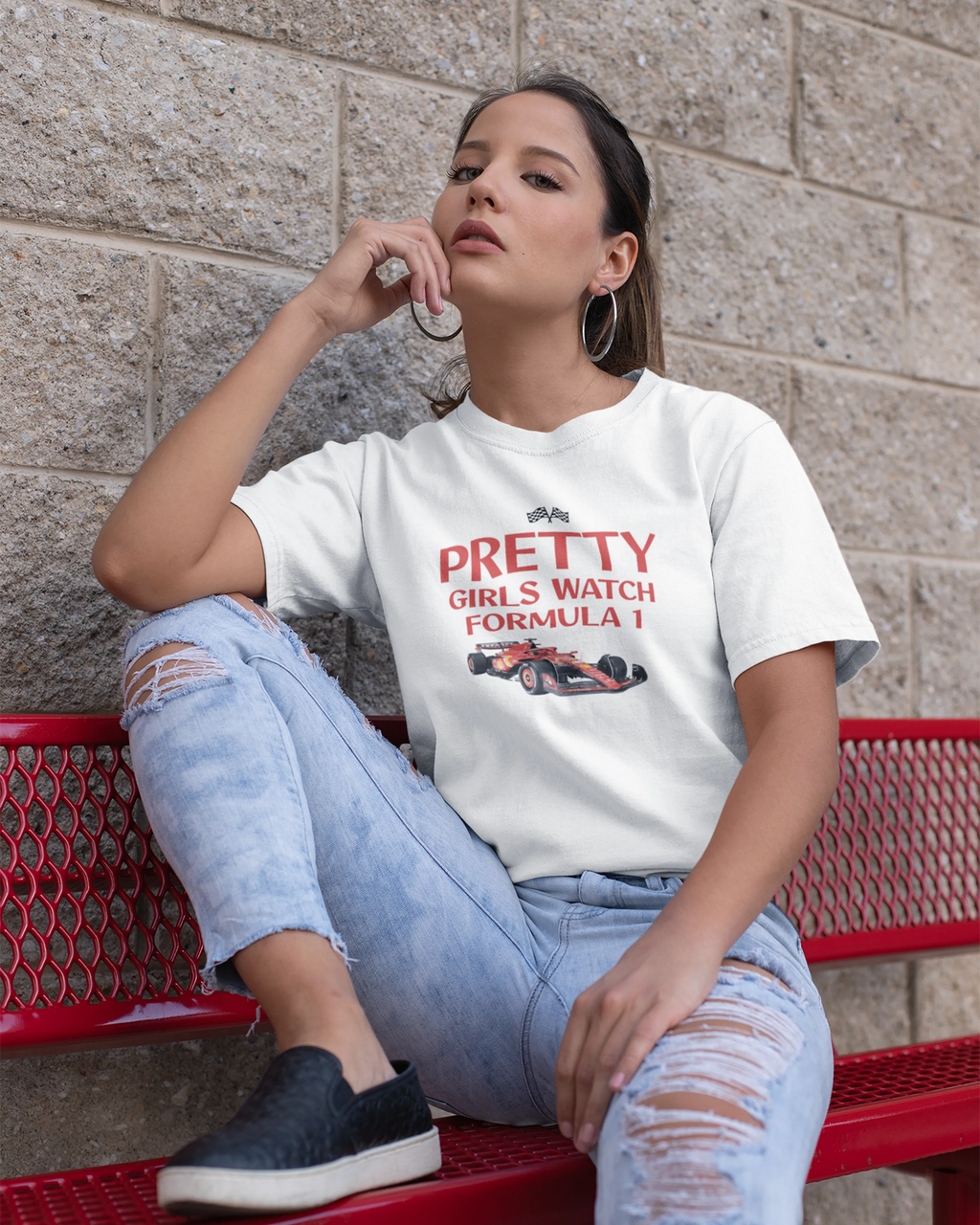 Pretty Girls Watch F1 Oversized T-shirt