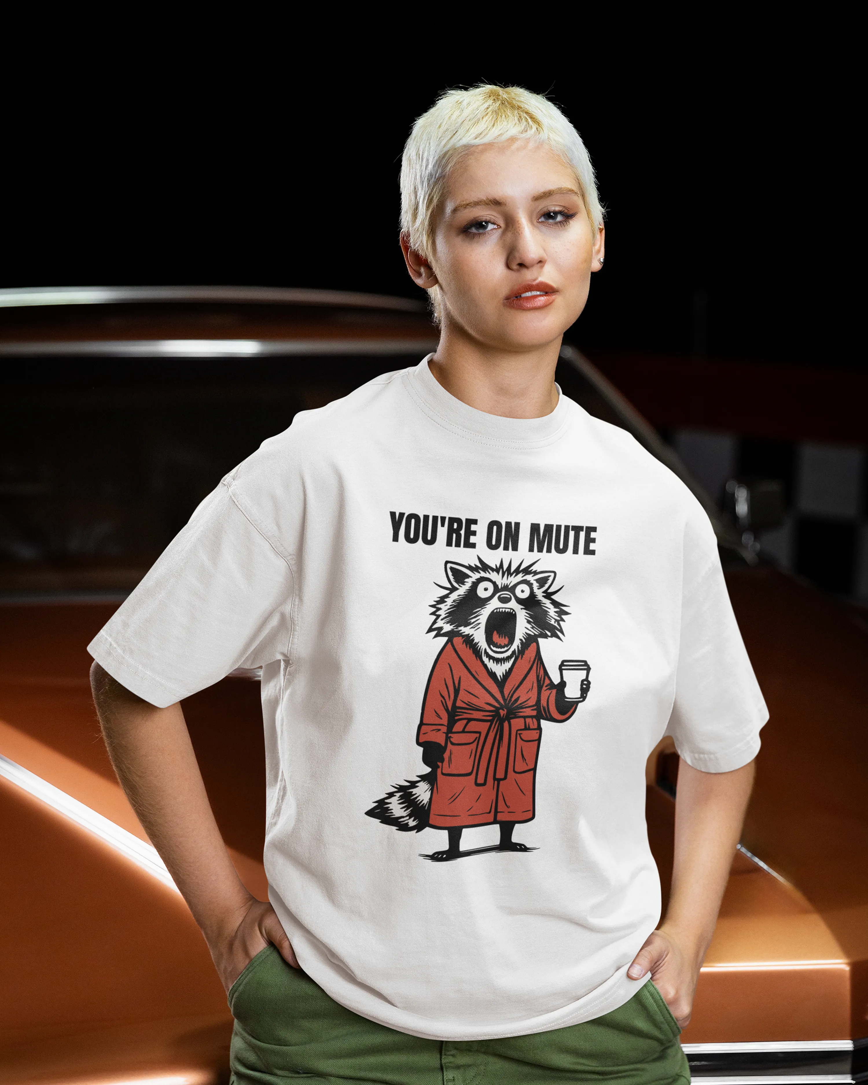 You're on Mute Oversized T-shirt