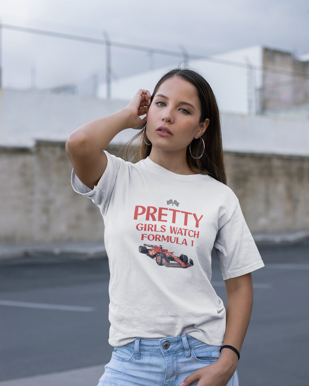 Pretty Girls Watch F1 Oversized T-shirt