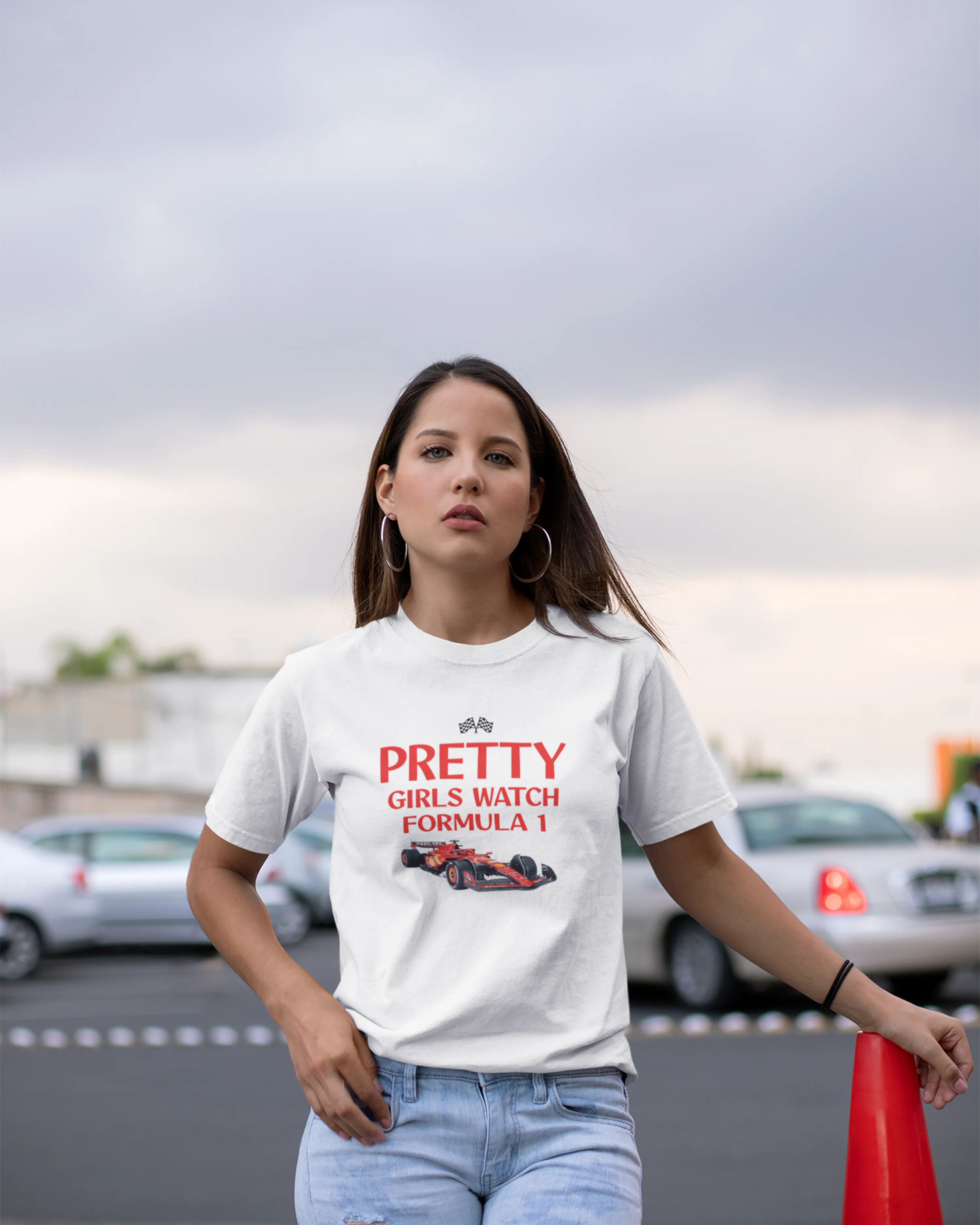 Pretty Girls Watch F1 Oversized T-shirt